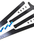 Dr10 Wheelie Bar Set 12 Inch Carbon Fiber and Alloy Adjustable for RC Cars and Trucks ETK1962 components overview
