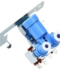 Refrigerator Water Inlet Valve Dual Solenoid Replacement WR57X10032 For GE Hotpoint Fits Most GE Hotpoint Models Replaces WR57X10051 AP3672839 PS901314 AH304374 AP3192626 WR57X33326 11 Inch By 8 Inch By 3.5 Inch, blue plastic and metal