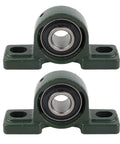 2 Piece 20 mm Pillow Block Bearing Ucp204 Self Aligning High Hard Steel Heavy Duty Unit Industrial Machinery Rated For Life pair