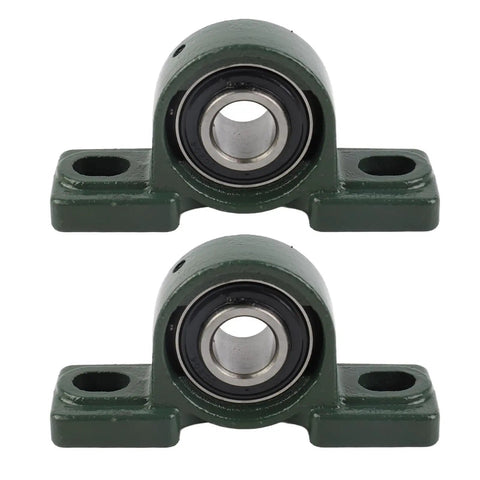 2 Piece 20 mm Pillow Block Bearing Ucp204 Self Aligning High Hard Steel Heavy Duty Unit Industrial Machinery Rated For Life pair