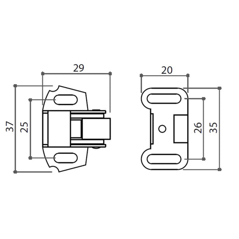 10 Pack Roller Wheel Spring Cabinet Door Catch Latch For Closets And Furniture With Zinc Finish And Screws Smooth Roller Mechanism Delivers Reliable Closure Easy Install Hidden Mount Durable Zinc Hardware