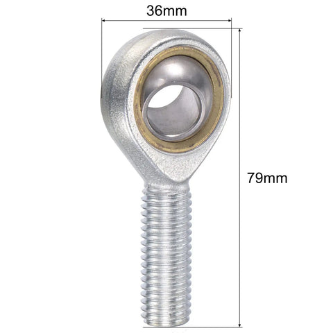 Beefy Spherical Rod End Bearing 14mm Bore M14x2.0 Right Hand Male Thread Connector Self Lubricated Heavy Duty Steel 2 Pack Go To Joint For Tough Loads And Misalignment Up To 14 Degrees, 36mm x 79mm