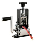 Heavy Duty Drill Powered Copper Wire Stripper Portable Hand Crank Peeler Tool Electric Scrap Metal Processing Machine close-up view of the hand crank mechanism.
