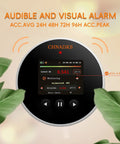 Long Life Radon Detector With 20 Year Sensor And Home Air Quality Monitor, Audible And Visual Alarm, front view with TFT screen