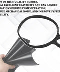 Top Shelf Vacuum Pump Gasket Straight Bolt On Swap For Ford Edge Escape Explorer Focus Fusion Mustang Taurus Lincoln Continental MKC Engine Rubber Seal Replacement 926 468 Bb5z2a572a Bb5z2a572b 1 Pc showing high-quality rubber with excellent elasticity.