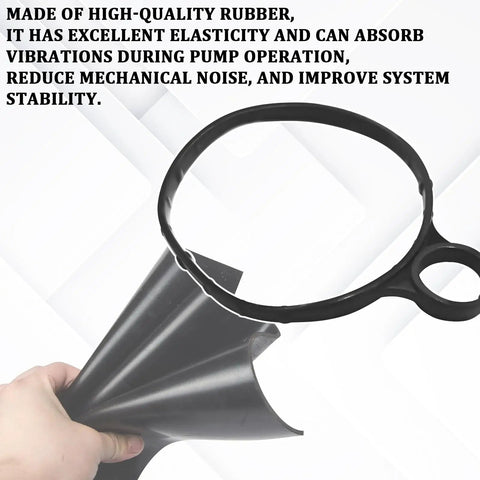 Top Shelf Vacuum Pump Gasket Straight Bolt On Swap For Ford Edge Escape Explorer Focus Fusion Mustang Taurus Lincoln Continental MKC Engine Rubber Seal Replacement 926 468 Bb5z2a572a Bb5z2a572b 1 Pc showing high-quality rubber with excellent elasticity.
