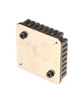 Genuine Replacement Push Block In Black For Commercial Countertop Dicers And Slicers Straight Up Built Tough For Heavy Duty Kitchen Crews Runs Smooth As Silk Daily, showcasing backside view with mounting points.