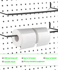 4 Pack Pegboard Towel Holders Hooks For Paper Towels And Kitchen Towels Great Pegboard Organizer For Workshop Garage And Kitchen