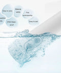 Portable Bidet For Travel And On The Go Use, Handheld Electric Bidet submersed in water demonstrating waterproof feature
