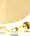 Handy Brass Shim Stock Set Pack Of 10 Strips 1 Inch Wide By 6 Inches Long 0.006 Inch Thick Flexible Brass Sheets For Jewelry Making