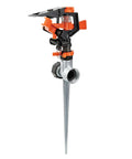 Impulse Sprinkler With Stable Zinc Spike For Big Lawns Up To 5027 Sq Ft 80 Ft Diameter Coverage Adjustable Full Circle To Partial Spray Easy Setup And Secure Spike Base
