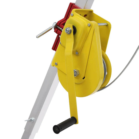 Built Tough Confined Space Rescue Tripod Kit With 2600 Lb Winch And 65 Ft Cable For Sewers Wells And Construction Sites Rock Solid And Ready To Roll For Any Crew