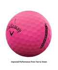Supersoft Pink Golf Balls 2023 Edition For Casual Play With Ultra Soft Feel, Long Distance, High Forgiveness, Low Compression Core