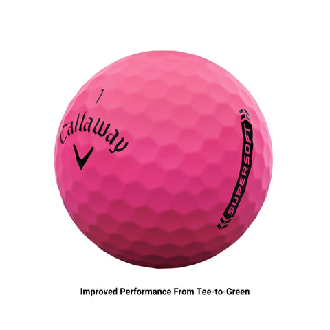Supersoft Pink Golf Balls 2023 Edition For Casual Play With Ultra Soft Feel, Long Distance, High Forgiveness, Low Compression Core