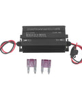 600W MPPT Solar Charge Controller With Step-Up Design, 12-50V Input, metal shell, fuse and wiring, front angle view