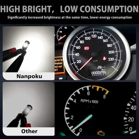 Upgrade Your Ride With T5 74 73 37 2721 LED Bulbs For Auto Dash Instrument Panel Gauge Cluster Indicator Lights White 12V