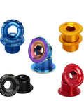 Variety of colorful Aluminum Alloy Crank Arm Fixing Bolt And Crankset Nut For MTB Bikes CNC Machined Screw Cap Cover M18 M20 Black High Strength
