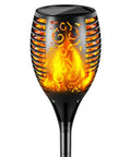 Outdoor Solar Torch Lights With Dancing Flame 99 LED 43 Inch Waterproof And Weatherproof Solar Powered Pathway Lights