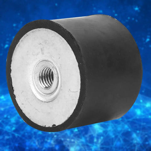 4 Pack Anti Vibration Bobbin Isolators For Automotive Heavy Machinery And Fitness Equipment Rubber Damper Absorbers NR SBR NBR CR EPDM SIL PU Materials DD40x30 M10 Mounting Options black rubber isolator with M10 threaded insert
