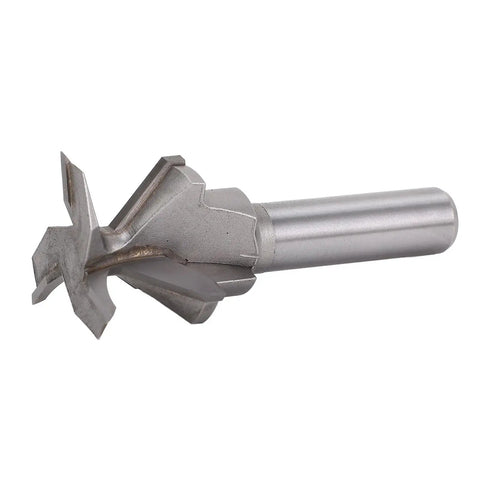 Solid Wood Tongue And Groove Router Bit With 3 Flutes, 12.7mm shank, ideal for cabinet making and millwork projects.