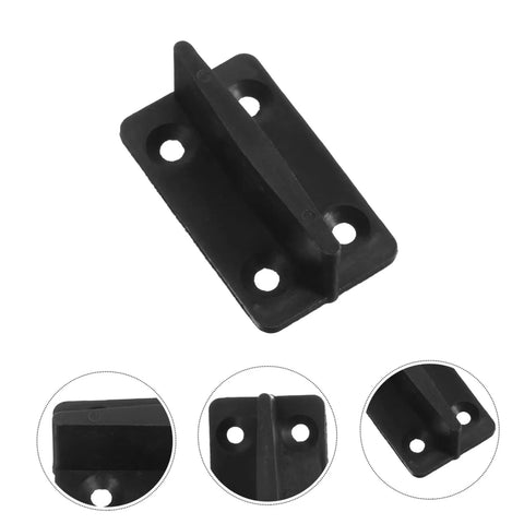 Four Piece Sliding Barn Door Floor Guide Kit For Quiet Low Profile Hardware With Easy Install Stable Positioning No Wobble Smooth Glide Noise Reduction And Secure Lockdown For Interior Doors