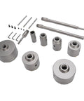 Super Tough Concrete Hole Saw Kit With 7 Pieces Ranging From 30 To 110mm Including Heavy Duty Tungsten Steel Carbide Cutters Plus Three Long Connecting Rods For Electric Hammer Drilling And Smart Dust Removal Vents, 7-piece set