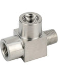 Heavy Duty Stainless Steel Street Tee Pipe Fitting 1/2 NPT Male To 1/2 NPT Female To 1/2 NPT Female 304 Stainless