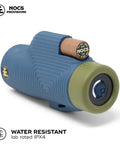 Zoom Tube 8x32 Monocular for Bird Watching and Backpacking, Ultra Portable Pocket Sized Scope with Lightweight Build, Fully Multi Coated Optics and Bak4 Prism, Ideal for Hiking, Wildlife, Travel and Nature Lovers, blue and olive view