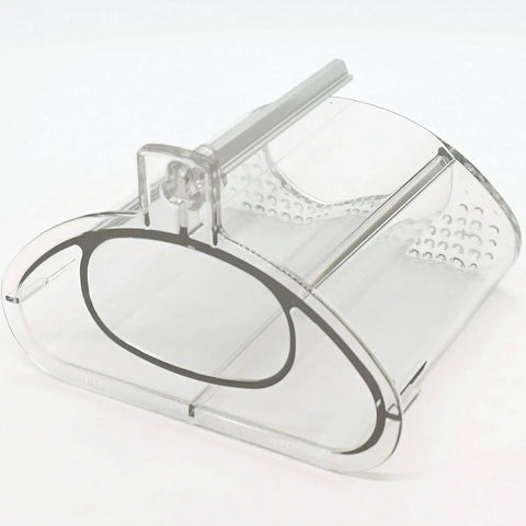 Large Clear Pusher Replacement For CFP-24 FP-12 FP-14 Food Processors, BPA Free, transparent rugged plastic insert.