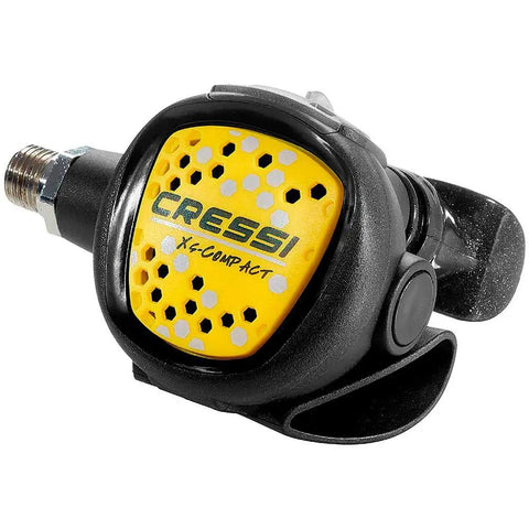 Ultra Compact Scuba Octopus Regulator with ABS elastomer build, 60 mm diameter, lightweight single hull design, Italian quality