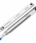 Heavy Duty Drawer Slides With Locking Bearing System, 3-section ball bearing rails in cold rolled steel, ideal for mobile chests, 60 cm