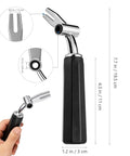 Pro Grade Ice Cream Machine Lever Replacement Handle Accessory With High Precision For Ice Cream Makers Durable Plastic And Metal Build A Handy Kitchen Upgrade, dimensions shown