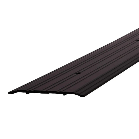 68395 Beefed-Up Aluminum Commercial Flat-Profile Threshold Bronze Finish For High-Traffic Doors Draft Protection Five Inches by One Quarter Inch by 36 Inches