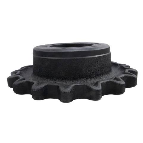Heavy Duty Workhorse Drive Sprocket Compatible With JCB 180T 190T 1110T Track Machinery Replaces 33120150 showing six bolt holes and seventeen teeth.