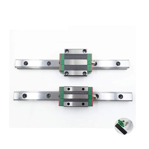 4 Piece Bearing Steel Carriage Slider Set For HGH Series Linear Guides And HGR Rails, Smooth Low Backlash Motion Components For CNC Machines, 3D Printing, And Rail Motion Systems, HGW20CC Compatible on rail