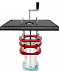 Professional Grade Aluminum Router Table Insert Plate With Precision Mounting Rings For Hardcore Diy Woodworking Benches mounted above router
