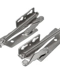 Two Pack 80 Degree Sprung Cabinet Hinges With Soft Close Hydraulic Damper for Lift Up Doors Quiet Anti Slam