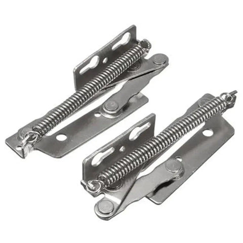 Two Pack 80 Degree Sprung Cabinet Hinges With Soft Close Hydraulic Damper for Lift Up Doors Quiet Anti Slam