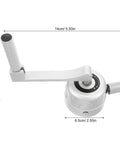 Indoor Metal Clothes Hanger Lift Crank Replacement Handle For Balcony Laundry Drying Rack Repair White Plastic And Metal Spare Part Ergonomic Design Space Saving Easy Install No Fuss Accessory, 14cm handle