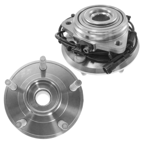 8 Piece Front Wheel Bearing Hubs Kit For Jeep Wrangler 2011 2012 2013 2014 2015 2016 2017 And 2018 JK Includes 2 Front Hub Assemblies