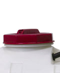 Close-up of lid on 15-Gallon 12 Volt Dripless EZ Mount ATV UTV Spot Sprayer with 2.2 GPM Diaphragm Pump Translucent White Tank