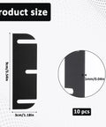 10 Pack 3.5 Inch Black Door Hinge Shims ABS Plastic Repair Kit For Easy Door Alignment Quick Sagging And Misalignment Fix