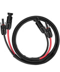 Heavy Duty 3 Foot 10AWG Solar Extension Cable With Male And Female Connectors for Solar Panels and Charge Controllers