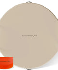 16 Inch Pizza Stone For Oven And Grill With Handles Round Five Eighth Inch Thick Cordierite Baking Stone and plastic scraper