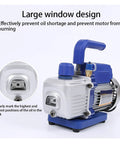 Premium Single Stage Rotary Vane Vacuum Pump For Automotive Air Conditioning Refrigerant Recovery HVAC Mechanic Tool with large oil level window.