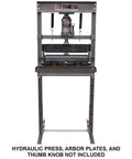 Off Road 20 Ton Press Brake Heavy Duty DIY Builder Kit For Metalworking And Sheet Metal Bending Projects, front view.