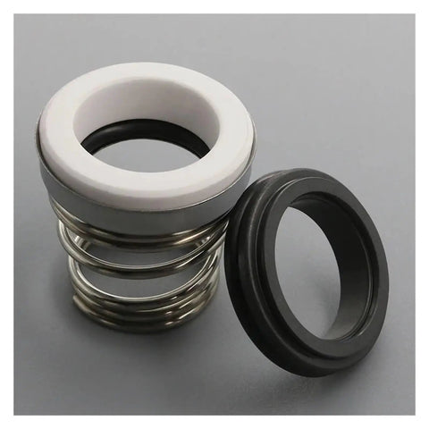 Heavy Duty 28mm Mechanical Shaft Seal With Carbon Ceramic Rings And Nbr Rubber For Water Pump Circulation Repair Super Durable Single Coil Spring, components including ceramic and rubber.