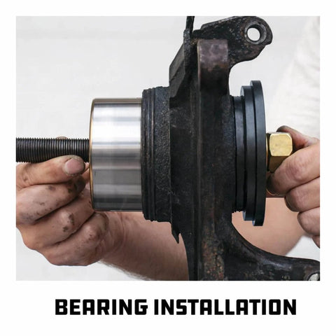 Front Wheel Drive Bearing Removal And Installation Tool Set For Domestic And Import Cars installation process