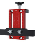 Heavy Duty Cabinet Door Mounting Jig, Aluminum alloy tool for precise hinge installation on doors up to 2 inches thick.
