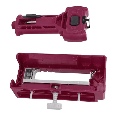 Door Hinge And Latch Installation Kit With Plastic Mortiser Template For 1 3 Eighth Or 1 3 Quarter Inch Doors, tool components. 